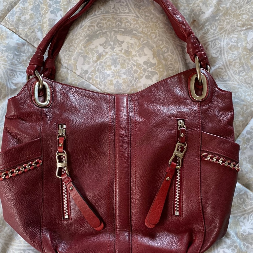 COPY - B Makovski leather handbag, excellent condition, magnetic closure,